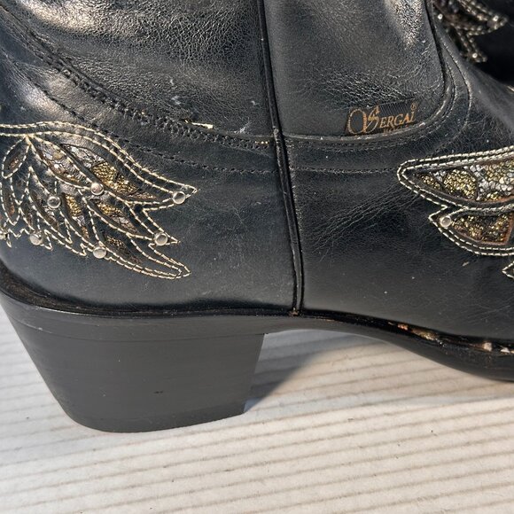 Ladies size 9.5 Black Leather Boots - Picture 12 of 16